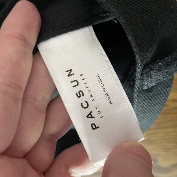 Pacsun Womn 25 Black Denim Floral Embroidered Button Fly High Rise Straight Jean - Picture 11 of 12